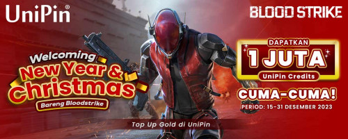 Welcoming New Year & Christmas bareng Bloodstrike – Dapatkan 1 JT UniPin Credits Cuma-cuma!